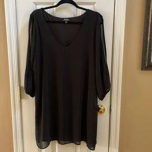 Lulu’s women black cold shoulder dress size L